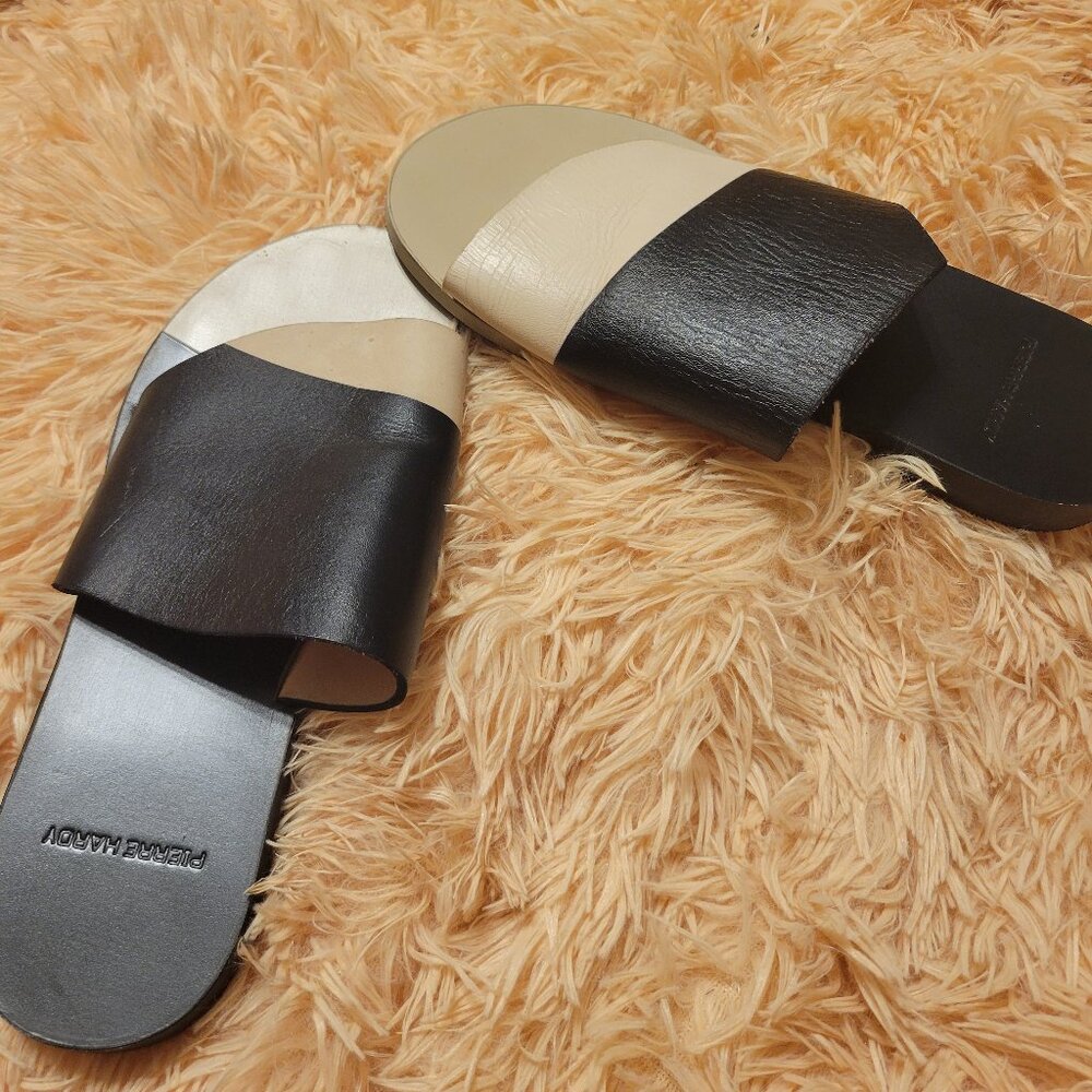 Pierre Hardy Sandal ,  authentic,  Black and Beige Colors European size 37